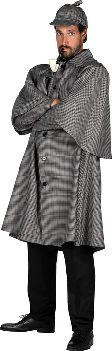 Immagine prodotto Thetru Cappotto e cappello Sherlock Holmes da uomo (XL)