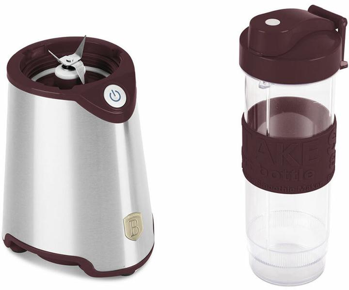 Actual product image BerlingerHaus Design blender incl. sports bottle 570ml, 300 W, bordeaux (300 W)