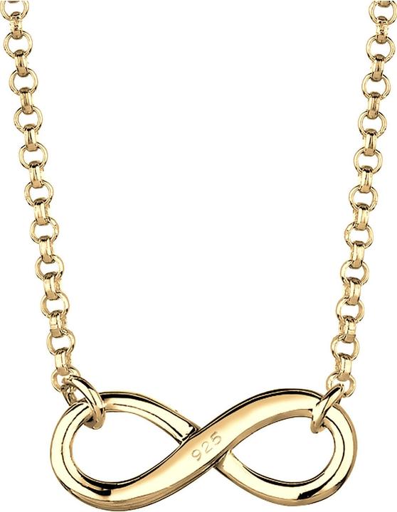 Produktbild Elli Halskette Choker Infinity Symbol Unendlichkeit 925 Silber (925er Sterling Silber, 38 cm)
