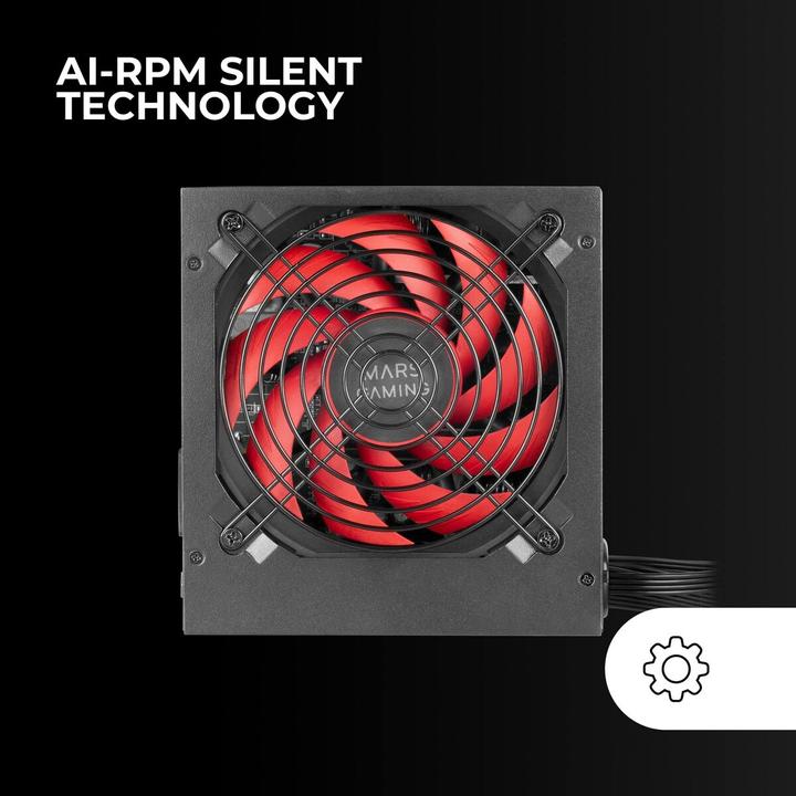 Produktbild Mars Gaming MPIII650 Netzteil 650 W 20+4 pin ATX ATX Schwarz (650 W)