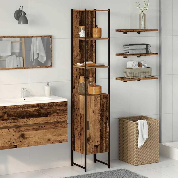 Produktbild vidaXL Badezimmerschrank (33 x 33 x 185.50 cm)