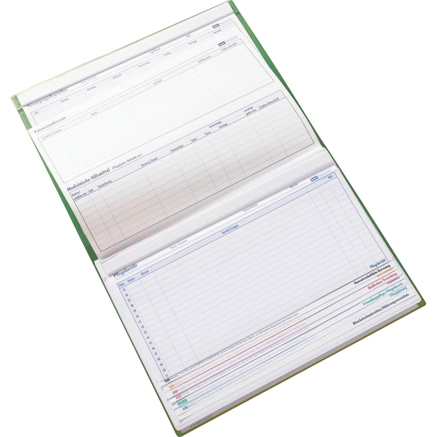 Boi Dokutech, Mappe, Patienten-Dokumentationsmappe Professional-Line DIN A4 quer grün (A4, 1 x)