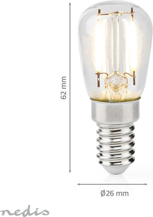 Produktbild Nedis Kühlschranklampe | LED | E14 | 2 W | T26 (E14, 2 W, 150 lm, 1 x, G)