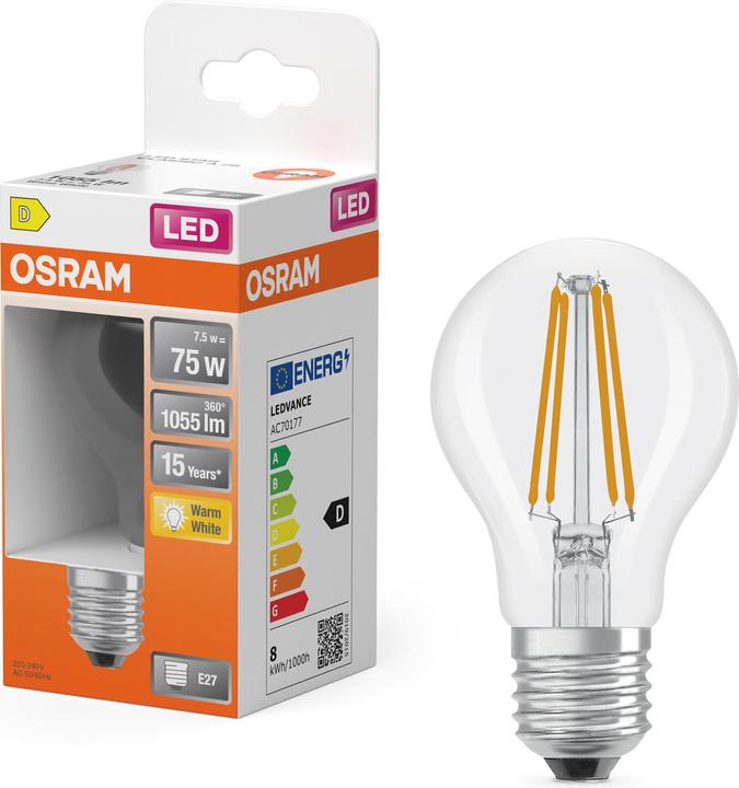 Immagine prodotto Osram Retrofit classico (E27, 7.50 W, 1055 lm, 1 x, D)