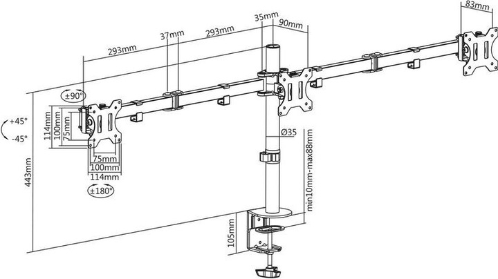 Produktbild Xantron ECO-E03 (Tisch, 27")
