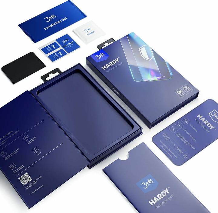 Produktbild 3MK Panzerglas Hardy Galaxy S22 + 5G schwarz (1 Stück, Samsung Galaxy S22+)