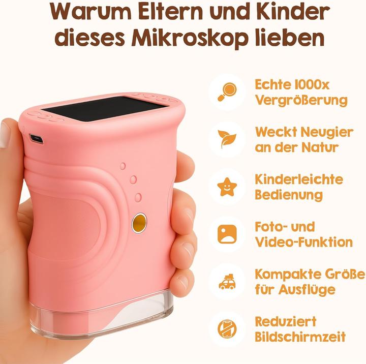 Immagine prodotto Edubini Digitales Kindermikroskop mit Fotofunktion