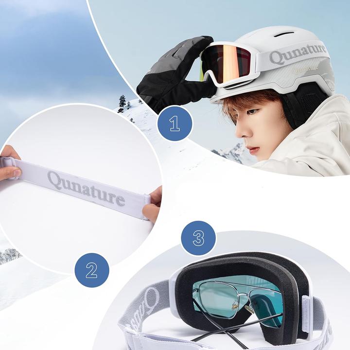 Produktbild Qunature The others White Ski Goggles for Adults - White