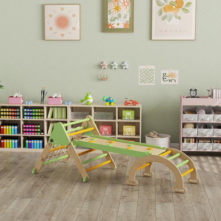 Produktbild Aiyaplay Klettergerüst Indoor Pappelkern, Kiefernfuniersperrholz Grün