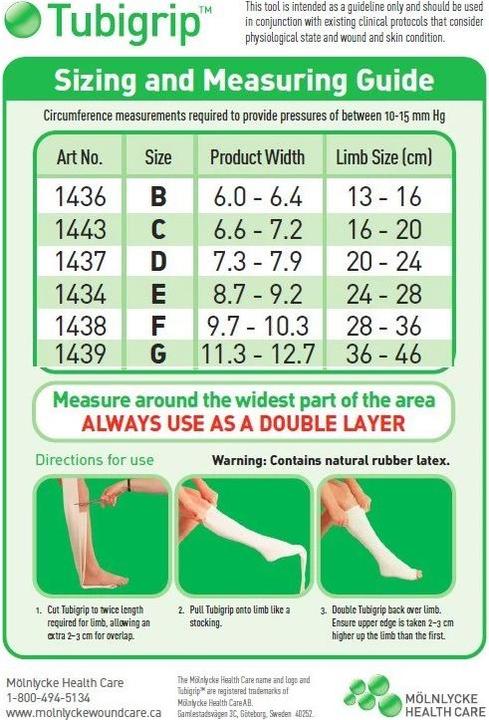 Produktbild Mölnlycke TUBIGRIP Schlauchbandage beige Grösse F, 1 m x 10 cm