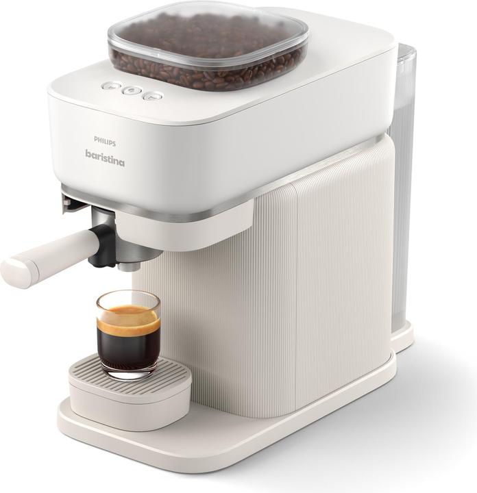 Produktbild Philips Baristina - Bar300/00 - Espressomaschine - Kaffeemaschine mit Bohnen - Weiss (Bar300/00)