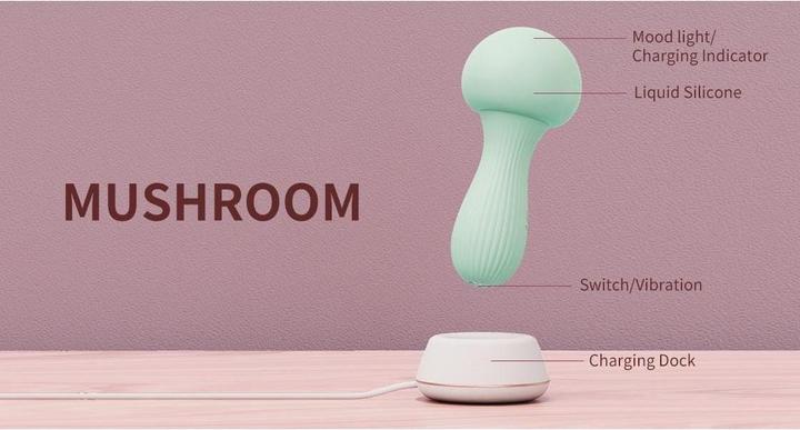 Actual product image Otouch Mushroom Silikon Wand Vibrator Türkis