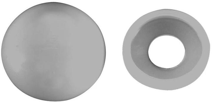 FTM Abdeckkappen 2-teilig, Lichtgrau 15 x 5 mm, 8 Stück
