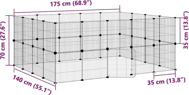 Produktbild vidaXL Haustierkäfig