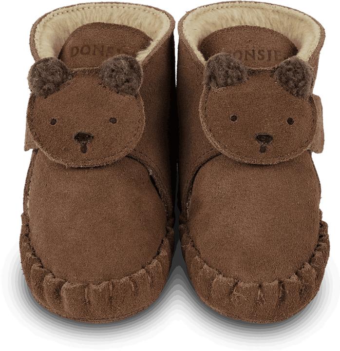 Produktbild Donsje Pouty Booties Fluffy Bear Teddy Brown (20, 21)