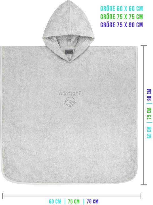 Produktbild Normani Kinder Baumwoll Badeponcho Manama - 9225