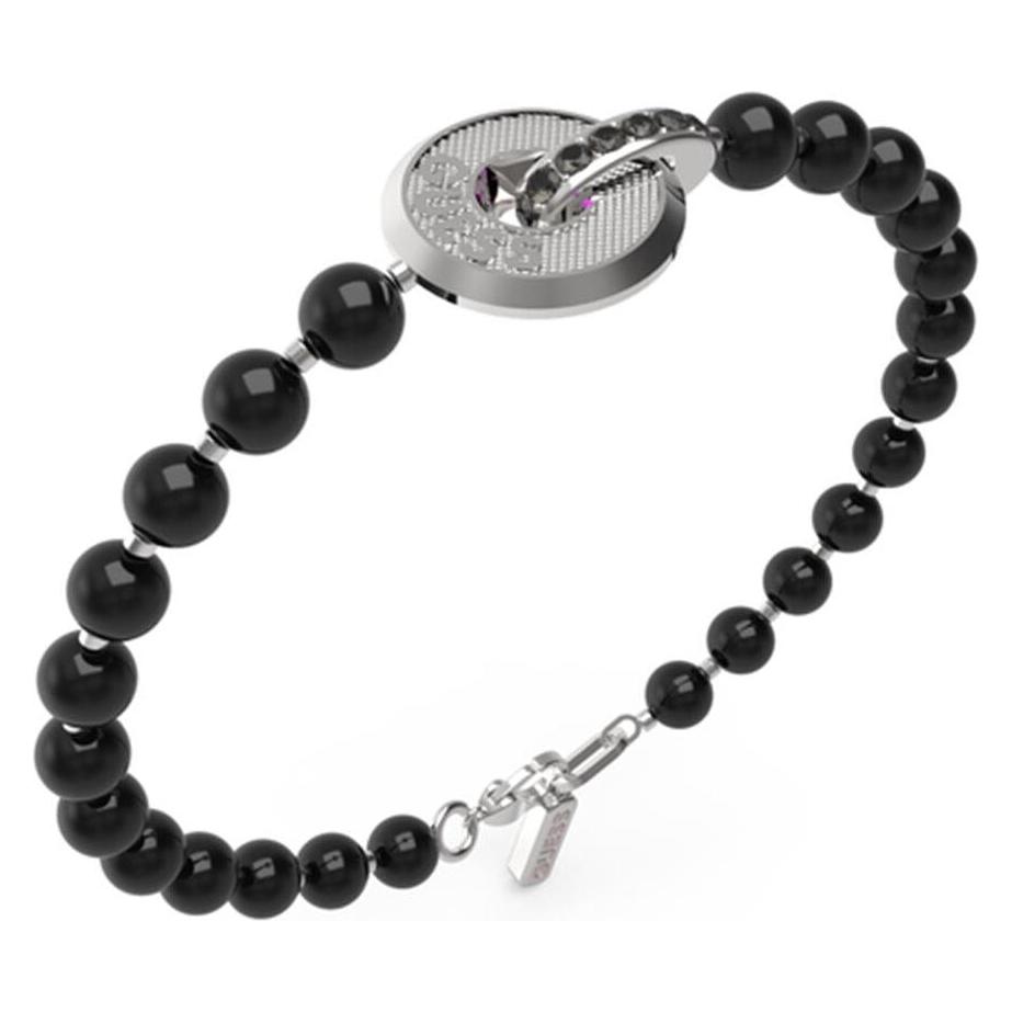 Guess, Armschmuck, JUMB04060JWSTBKS, (21 cm, Stahl)