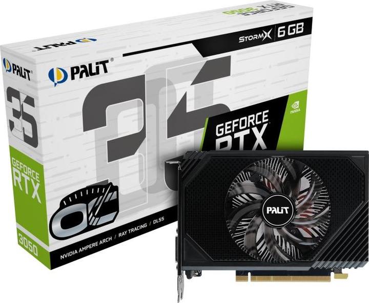 Image du produit Palit GeForce RTX 3050 StormX OC 6GB NVIDIA GDDR6 (6 Go)