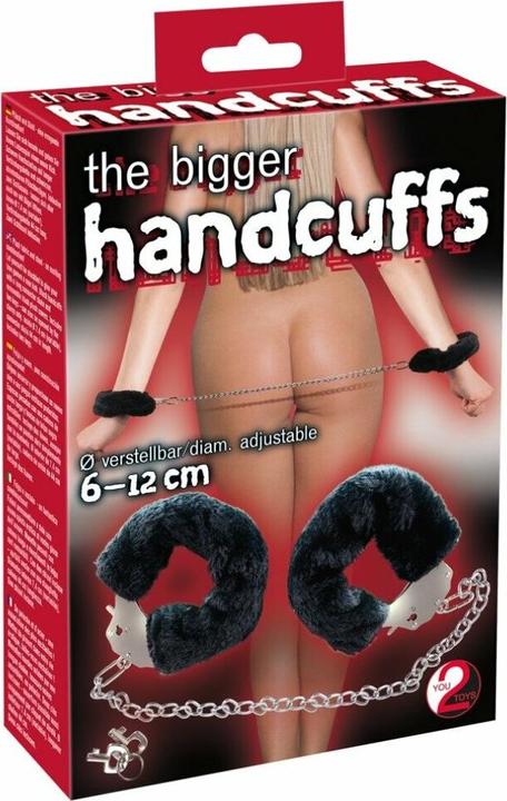 Actual product image You2Toys The bigger Handcuffs Black