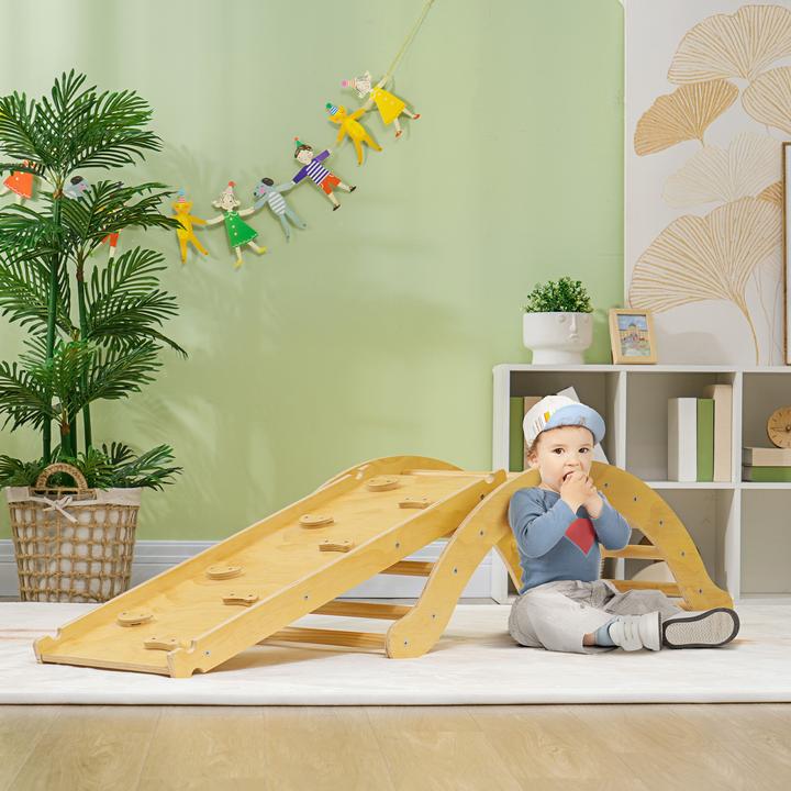 Produktbild Aiyaplay Klettergerüst Kiefernholz, Mehrschichtenplatte Naturholz