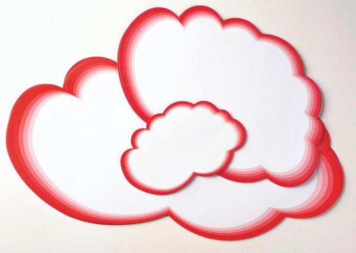 Actual product image Legamaster Moderation cards cloud large 37x61cm