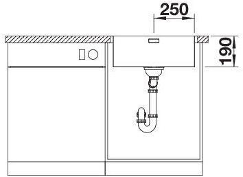 Actual product image Blanco Claron 500-IF/A (Top-mounted sink, 56 cm, 51 cm)