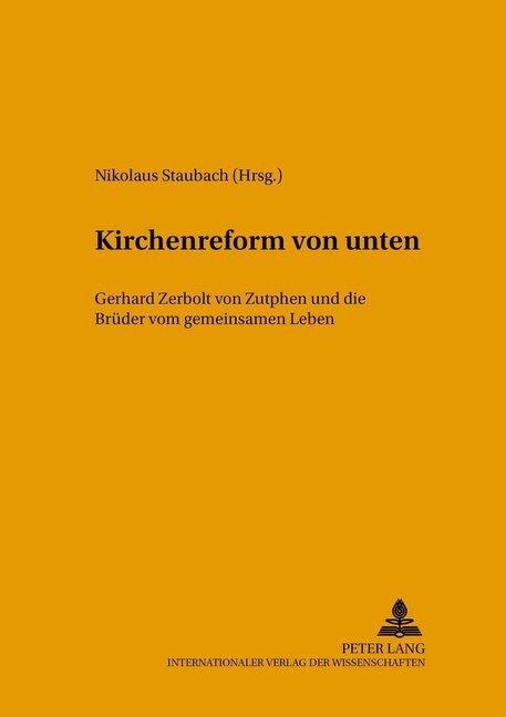 Produktbild Kirchenreform von unten (Nikolaus Staubach, 2003)