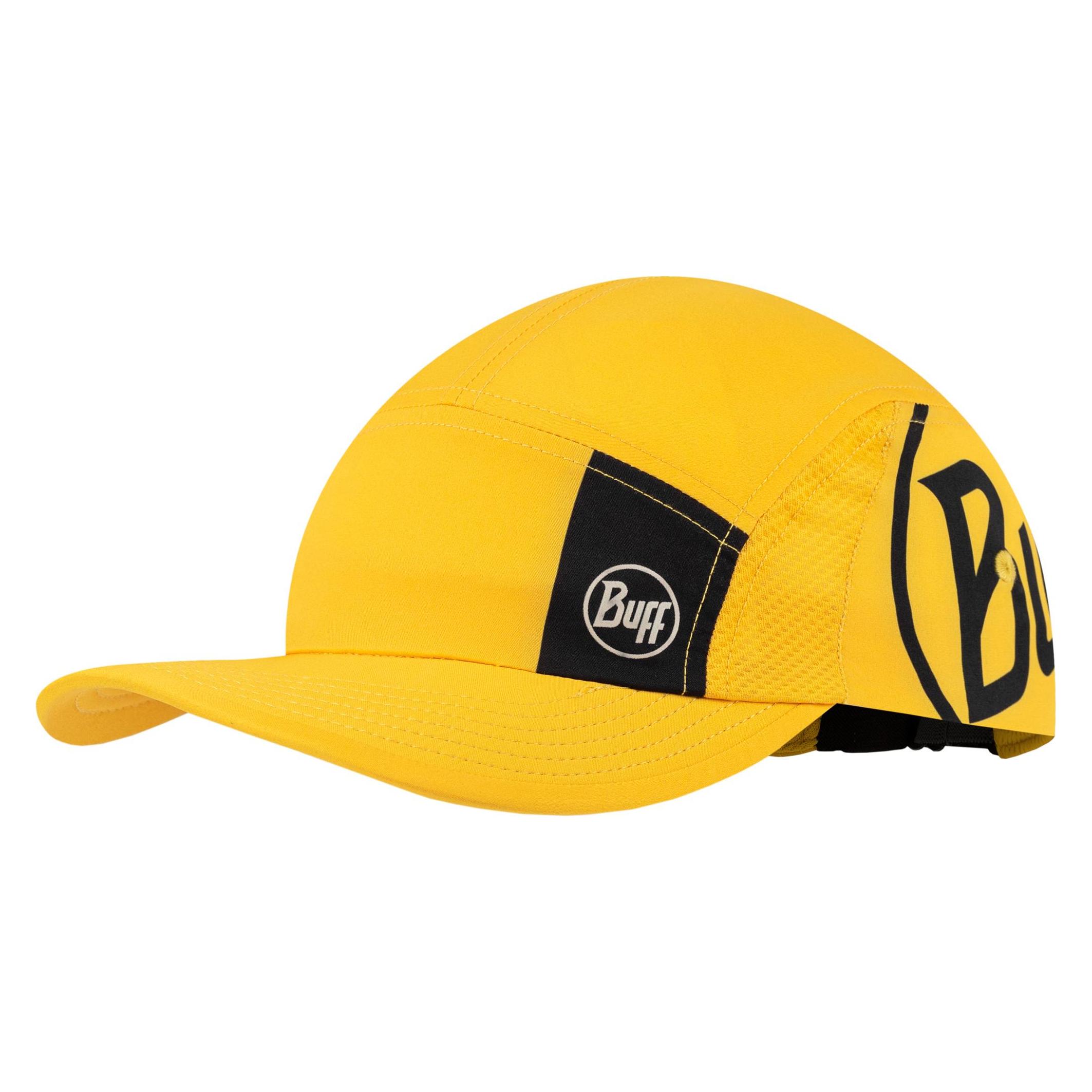 Buff, Unisex, Kappen, 5 Panel Go Cap Logo Gelb, Geel