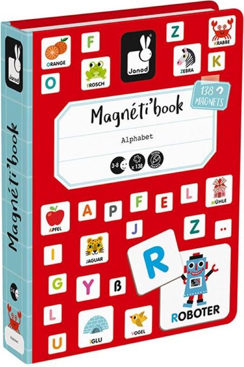 Actual product image Janod Magneti'book Dinosaur (English, Italian, French, German)