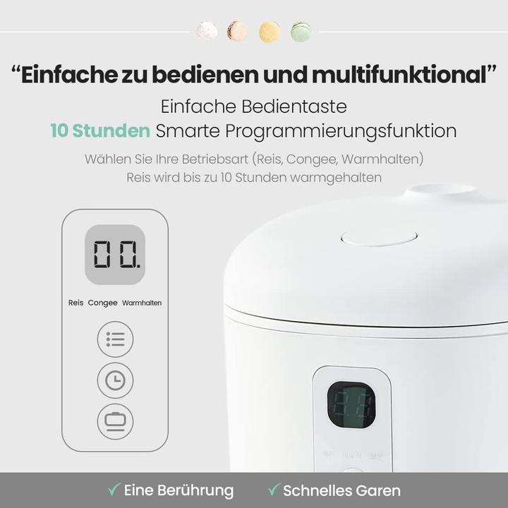 Produktbild LocknLock Macaron Mini-Reiskocher, 1.2L
