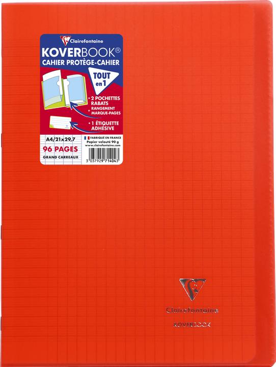 Immagine prodotto Clairefontaine KOVER BOOK Libretto occhialini (A4, Rigatura speciale, Copertina rigida)