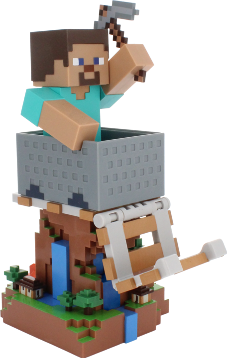 Produktbild Exquisite Gaming Cable Guys R.E.S.T - Minecraft - Steve Support pour Téléphone et Manette (PS5)