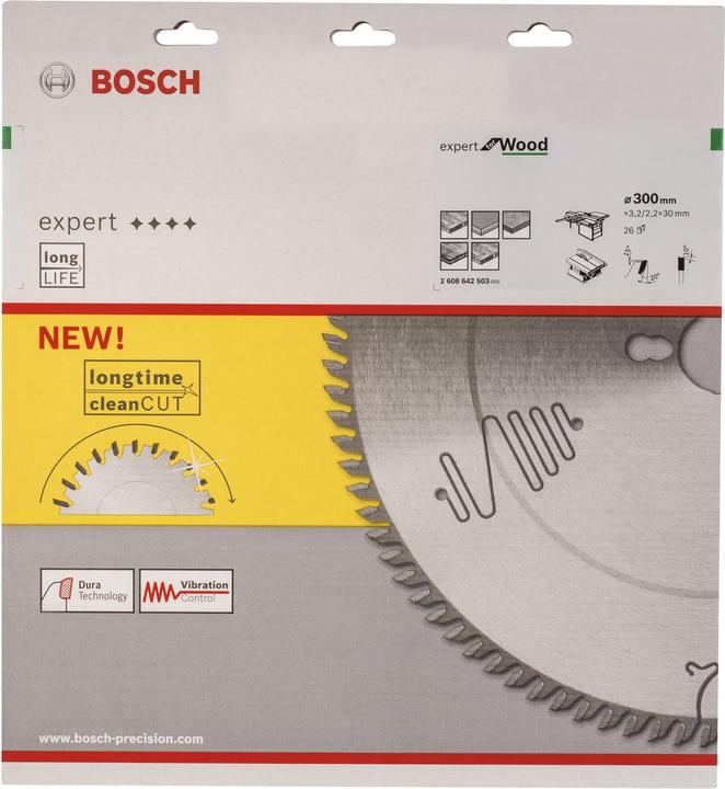 Actual product image Bosch Professional Zubehör Circular saw blade Expert for Wood, 300 x 30 x 3.2 mm, 26