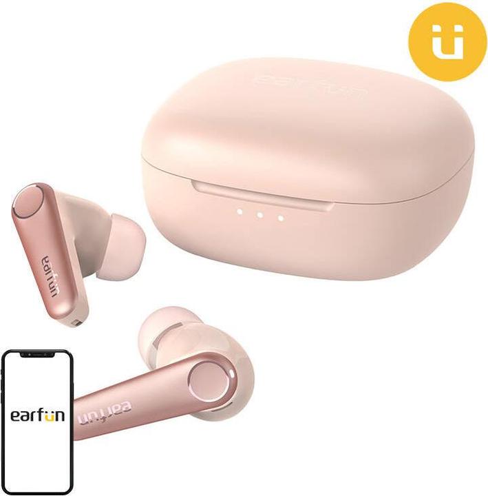 Actual product image EarFun S?uchawki TWS Air Pro 3, ANC (pink) (ANC, 9 h, Wireless)