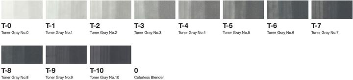 Produktbild Copic Grafikmarker Classic Grau-Set ”TG”, 12 Stück (Grau, 12 x)