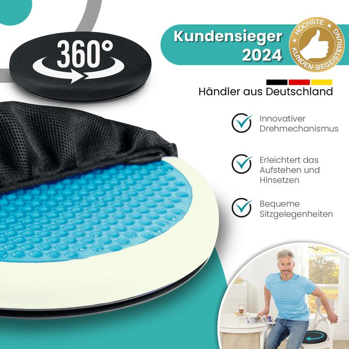 Actual product image Aktivshop Orthopädisches Drehkissen Gel