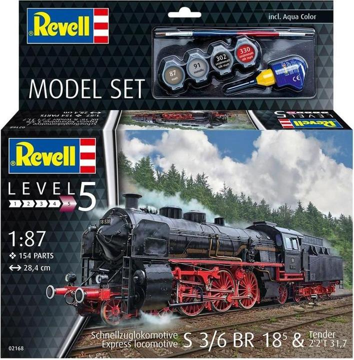 Image du produit Revell Model Set Express Loco S3/6 BR 18(5) with Tender