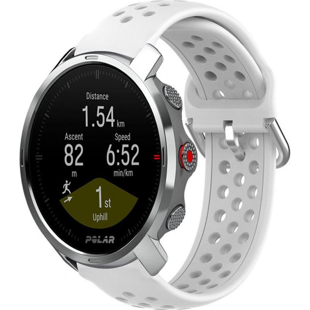 Strap-it Silikonarmband (Silikon, Grit X), Uhrenarmband, Weiss