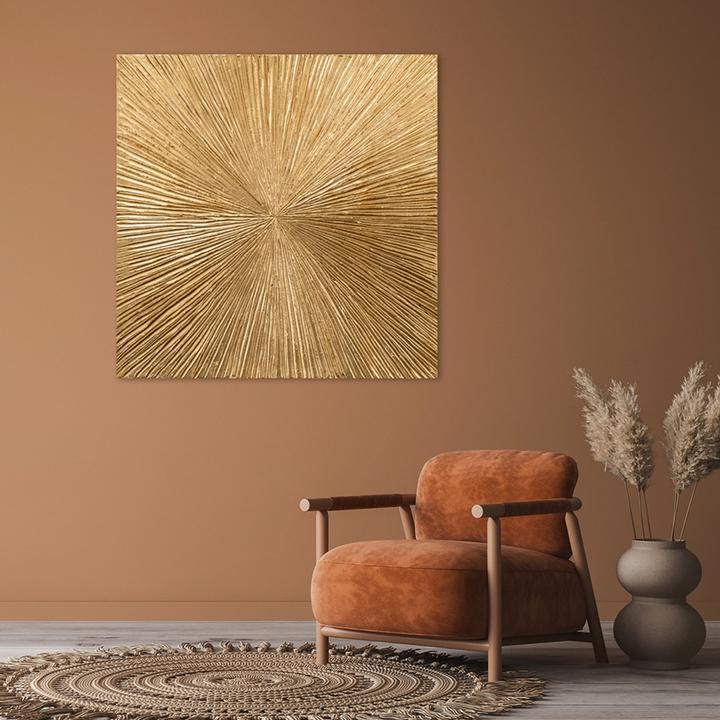 Produktbild Alldecor Goldene Eleganz (100 x 100 cm)