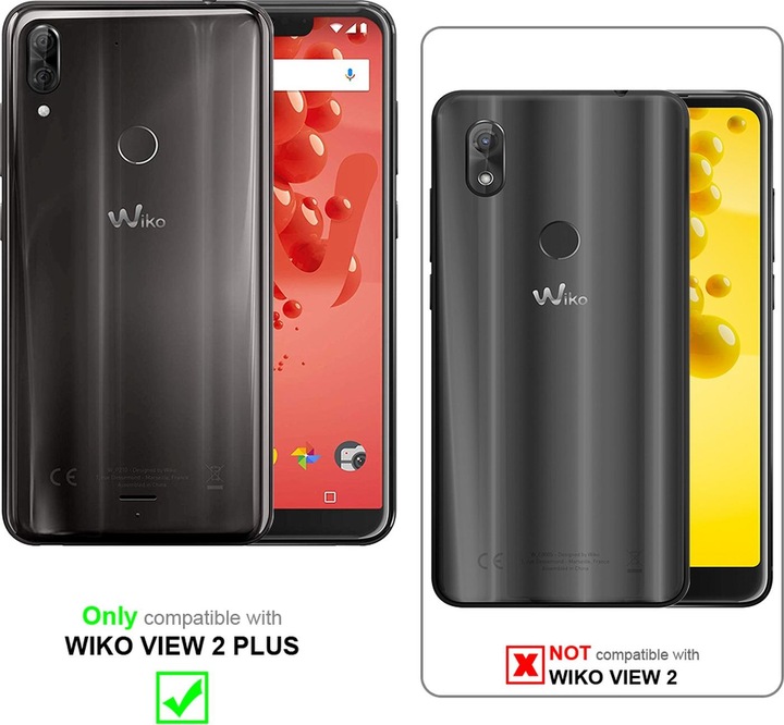 Actual product image Cadorabo Display protection glass (1 Piece, Wiko View 2 Plus)