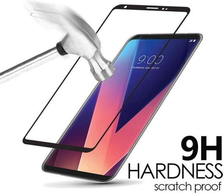 Actual product image Screenguard LG Q6 Full Screen Protective Glass Film 2.5D 9H (1 pcs., LG Q6)