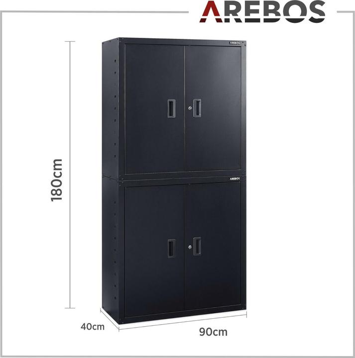 Produktbild Arebos Aktenschrank (180 x 90 x 40 cm)