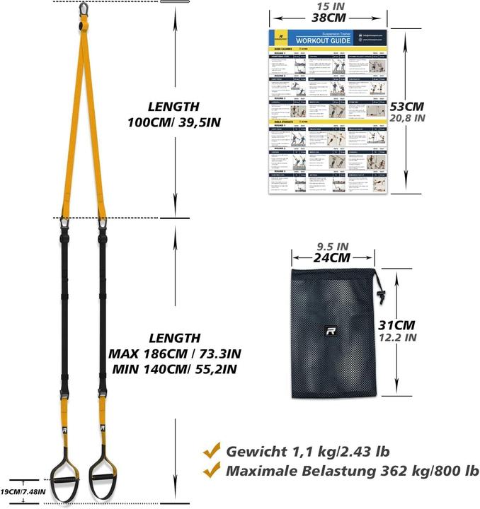 Image du produit Rhinosport Schlingentrainer Set