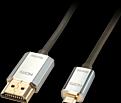 Produktbild Lindy micro HDMI (Typ D) — HDMI (Typ A) (3 m, HDMI, 2.0)