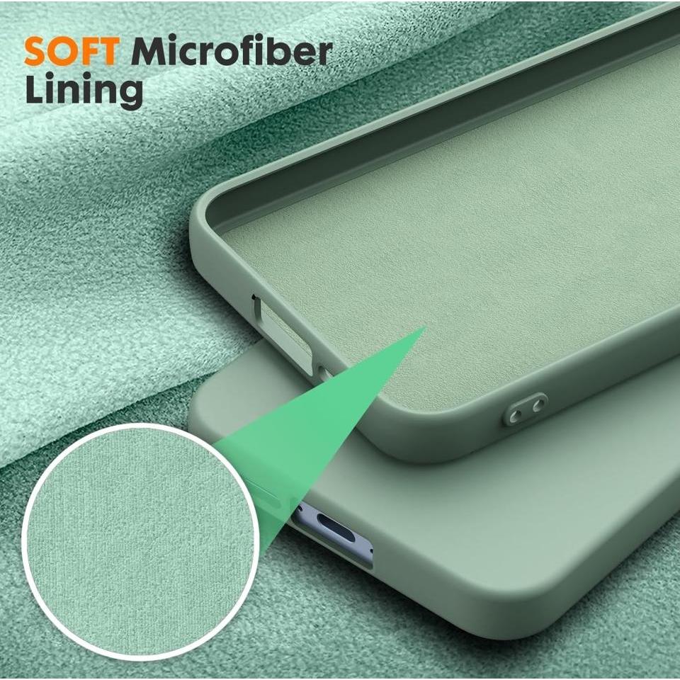 Thumbnail - Screenguard Samsung Galaxy A55 5G Liquid Silicone Case Hülle (Samsung Galaxy A55), Smartphone Hülle, Grün