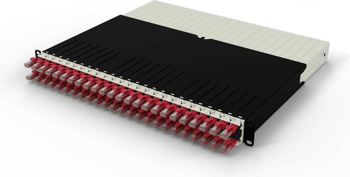 Produktbild PATCHBOX one / 8RU / Cat 6A, UTP, 0.8 m, Rot (U/UTP, CAT6a, 0.80 m)