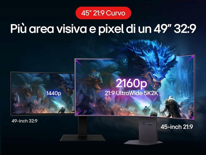 Actual product image LG UltraGear 45GX950A-B (5120 x 2160 pixels, 44.50")