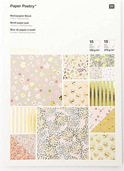 Rico Design Poetry Bouquet Sauvage (120 g/m², 30 x)