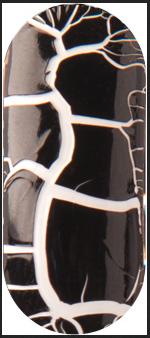 Actual product image Rio Crackle Nails Classic" ( NCRC) (White, Black, Silver)