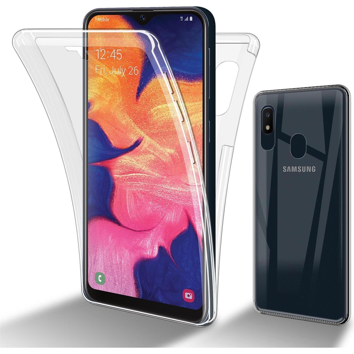 Cadorabo TPU 360 Grad Case Cover (Samsung Galaxy A20e, Samsung Galaxy A10e), Smartphone Hülle, Transparent